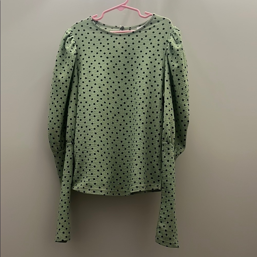 Zara textured polka dot top 11-12 - Picture 3 of 9